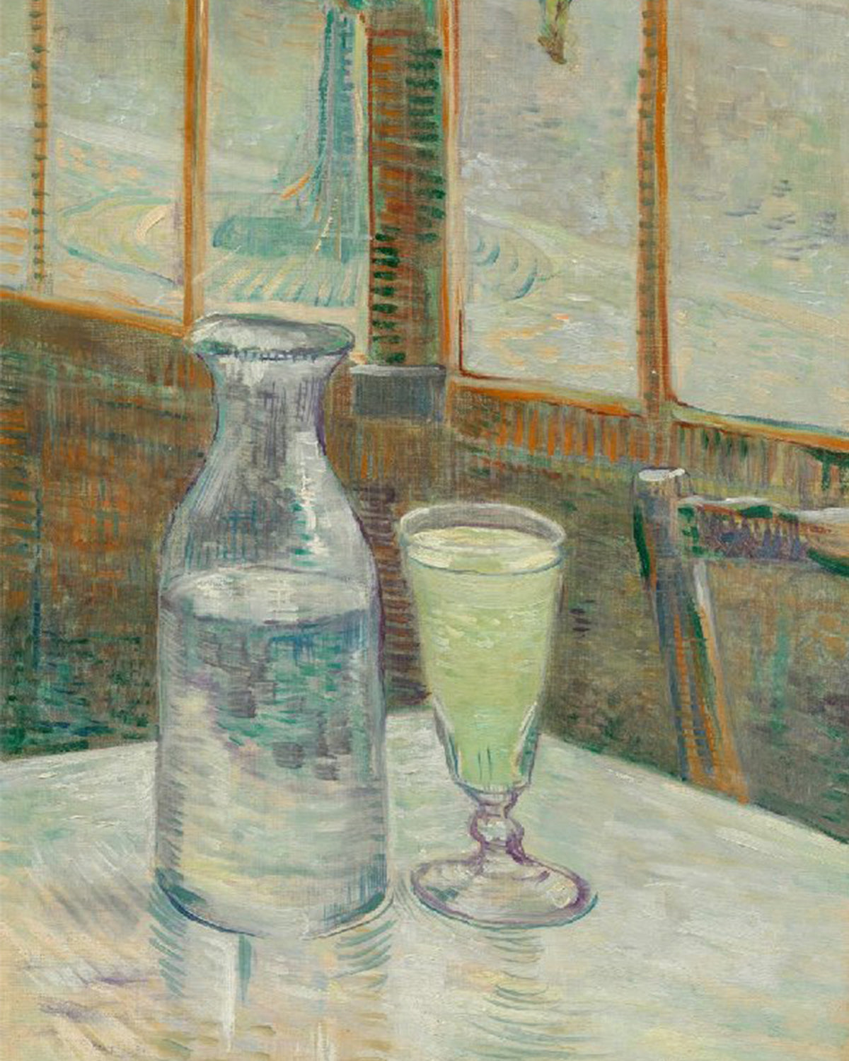 Café Table with Absinthe by Vincent van Gogh
